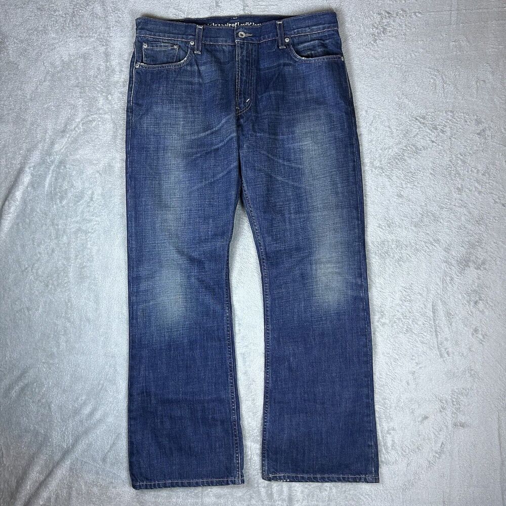 Y2K Levis 527 Low Rise‎ Boot Fit Mens 36x30 (Fits 36x32) Jeans Blue Wash